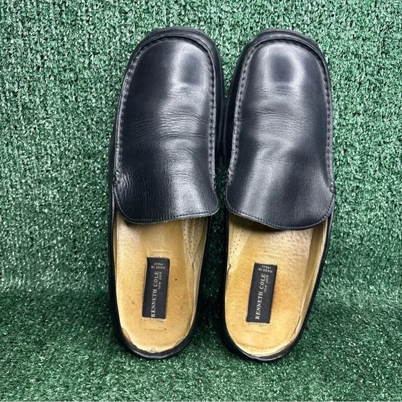 Vtg 90s Kenneth Cole Slide View II Mens 10.5 / 44 Shoes Leather Made In Italy